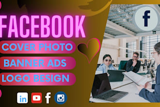 create facebook cover photo banner and logo design