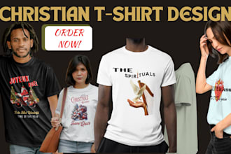 create custom typography christian t shirt, religious bible verse t shirt design