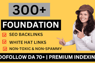 high quality mix foundation whitehat seo contextual dofollow authority backlinks
