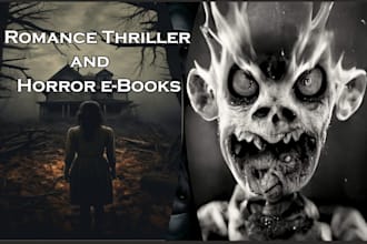 ghostwrite thriller, horror, and mystery stories, ebooks, or novels