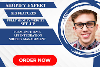 create or redesign a profitable shopify dropshipping store, shopify website