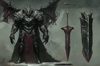 create a fantastic character and stuff by drawing