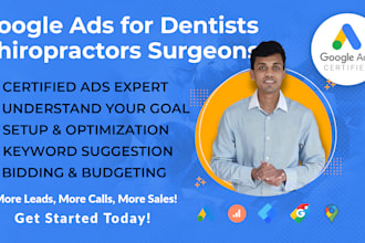 run google search ads for dentists chiropractors and cosmetic surgery