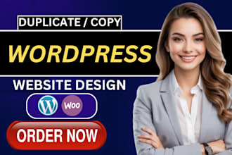 duplicate,copy ,clone or build wordpress website