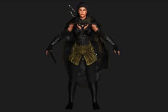 refix 3d character,setup rig to daz,dayz game character,3dasset,bake texture,ue5