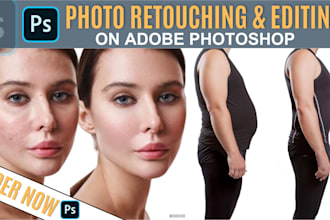 do skin retouching, business headshot, high end photo retouching image editing