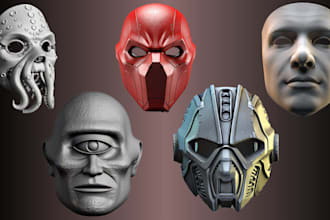 sculpt 3d mask helmet cosplay mask 3d helmet model for 3d printing