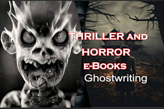 ghost write scary horror thriller mystery crime story or book