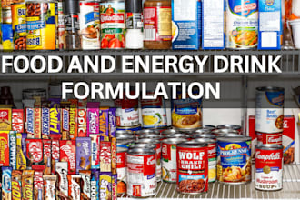 do food supplement and energy drink formulation, recipes for food and culinary
