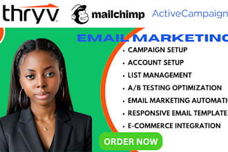setup thryv CRM workflow mailchimp email marketing activecampaign automation