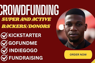 provide fundraising backers lists for gofundme kickstarter crowdfunding campaign
