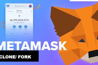 create mobile app web application metamask clone, web chrome extension design