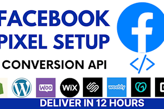 setup facebook pixel conversion API on shopify, wordpress, woocommerce, wix
