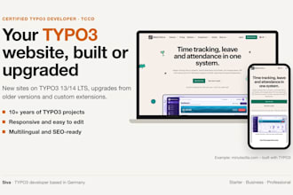 create or upgrade your typo3 website