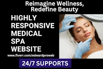 design medical spa website spa iv hydration website medical aesthetics website