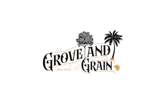 design a fresh and sustainable logo your farm grain brand