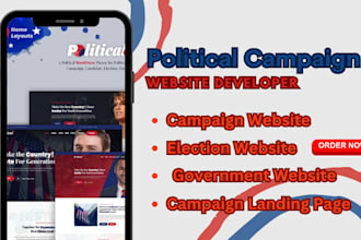 political campaign website campaign website election campaign website politics