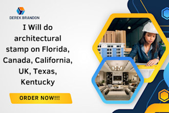 do architectural stamp on florida, canada, california, UK, texas, kentucky