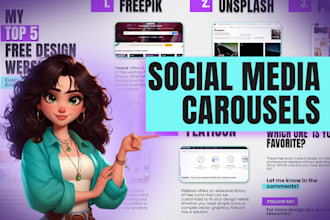 make linkedin and instagram carousels