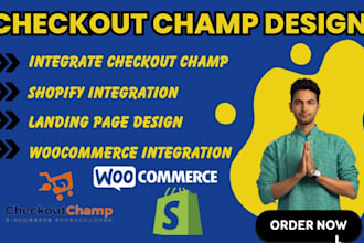 checkout champ expert, design checkout champ landing page