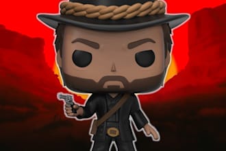 do a custom funko pop figure for 3d printing