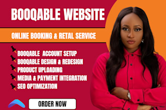 do booqable website design, online booking website, booqable rental website, seo