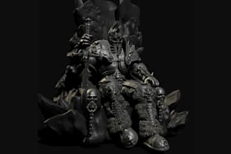 stunning 3d sculpture, character human anime for 3d printing, coat sculpture,stl
