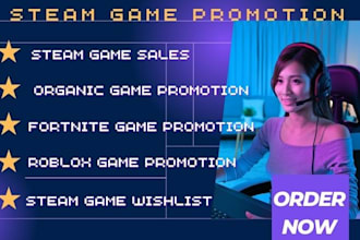 do steam game promotion to boost your visibilities and wishlist