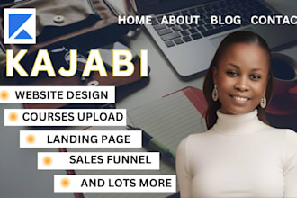 kajabi website design, kajabi sales funnel, kajabi landing page, online course