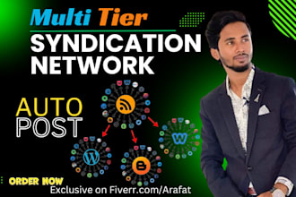 do multi tier syndication network for any RSS feed