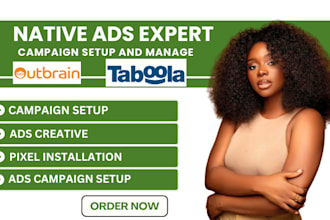 create, manage and run your taboola and outbrain native ads campaigns