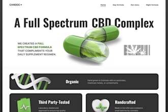 design weed cbd website marijuana cannabis landing page hemp vape leads