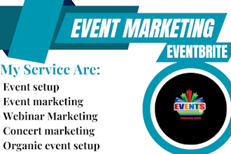 event promotion event marketing, event management, webinar marketing, eventbrite