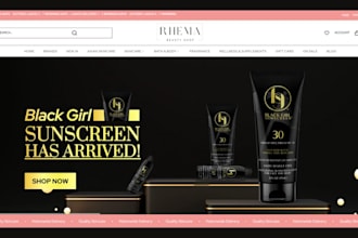 design a skincare shopify store skincare shopify beauty website cosmetics store
