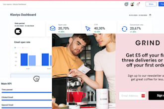 setup klaviyo, create popup form, klaviyo integration to shopify welcome email