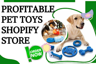 design pet toy shopify store toy pet accessories website dog pet dropshipping