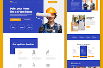 design painting website plumbing website   handyman, painting contractor website