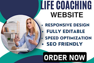 build live consulting website, consultation website or coaching website