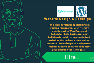 design and redesign godaddy website