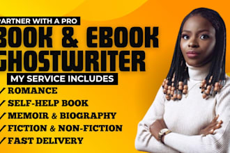 be nonfiction ghostwriter self help ebook writer romance fiction writer