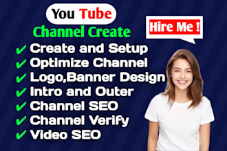 youtube channel create and setup SEO