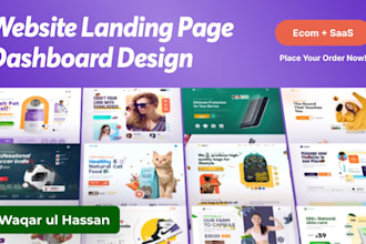 design creative landing page, dashboard in figma