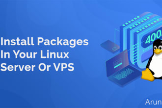 install packages in your linux server or vps