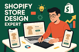 create professional shopify store design, redesign and shopify website design