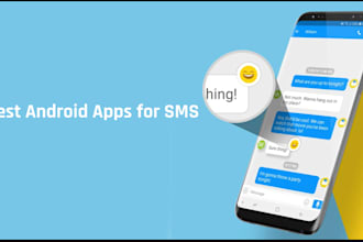build SMS messaging app, text messaging app, secret chat app