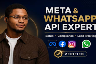 setup meta business suite, whatsapp API integration and lead tracking analytics