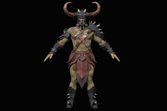 be stylized 3d modeler, rig3d character for arma game, unity3d model, ue5 model