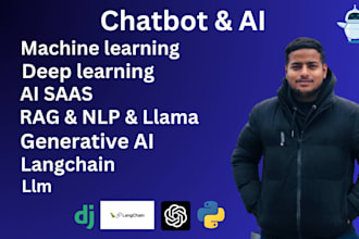 do ml ai nlp deep learning genrative ai llm chatbot,ai websites,ai apps, saas