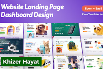 design landing page, dashboard in figma