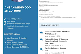 be your resume or CV maker